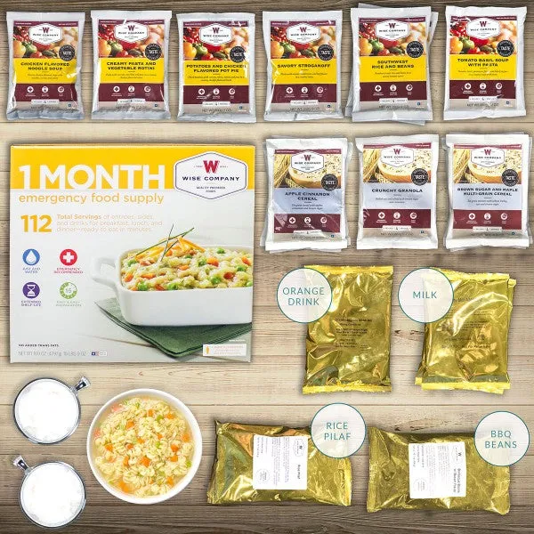 1 Month Emergency Food and Drink Supply