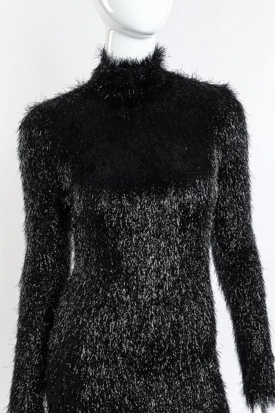 2023 F/W Long Sleeve Maxi Tinsel Dress