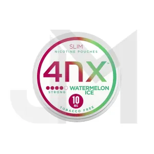 4NX 10mg Watermelon Ice Slim Nicotine Pouches - 20 Pouches