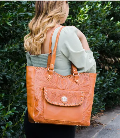 American West Handbag Annie's Secret Collection: Zip Top Tote