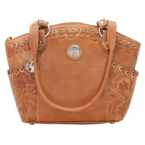American West Handbag Harvest Moon Collection: Zip Top Bucket Tote