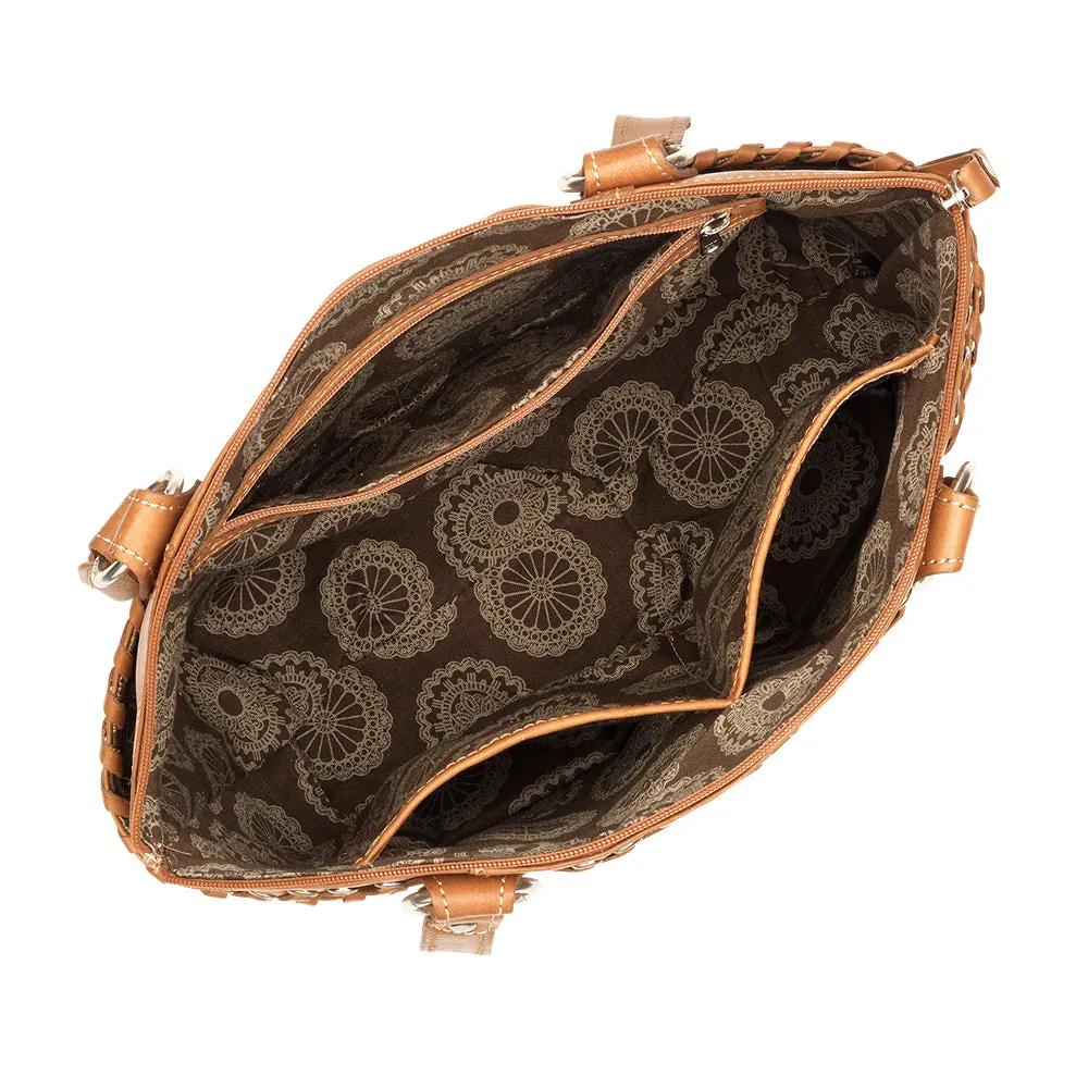 American West Handbag Harvest Moon Collection: Zip Top Bucket Tote