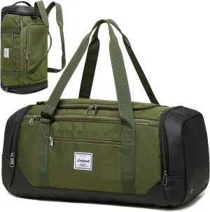 & 40L Travel Compatible Green Stylish Bag Weekend sale - for Duffle & Perfect Bag Weekend - Women Shoe Versatile with Getaways - for & Gym Compartment Trips Pocket Men Overnight Wet