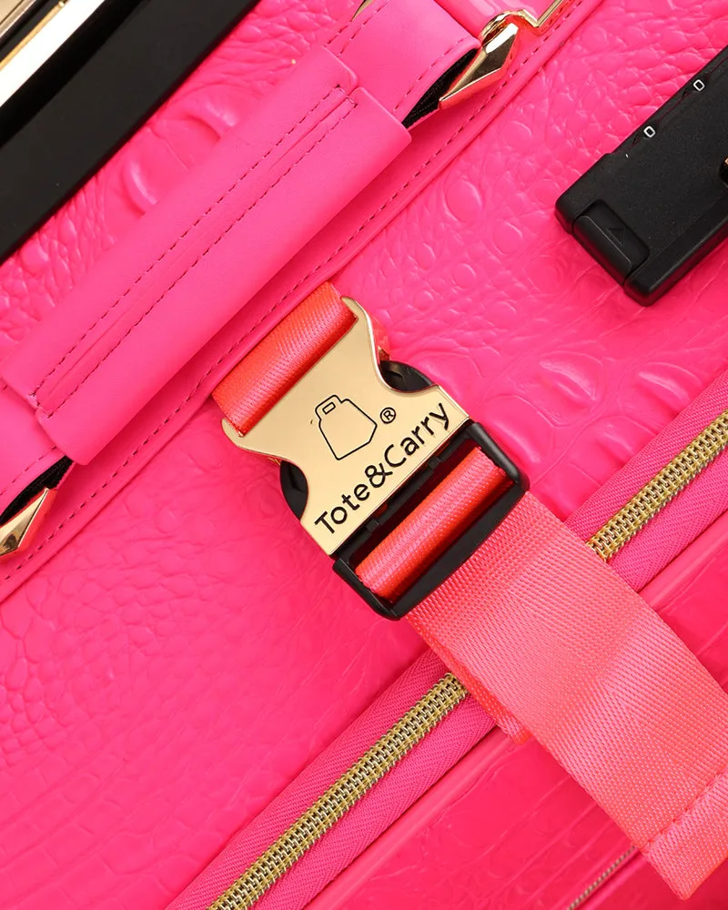 Apollo 2 Suitcase 2 Piece Set in Neon Pink