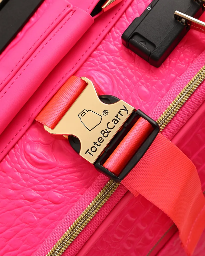 Apollo 2 Suitcase 2 Piece Set in Neon Pink