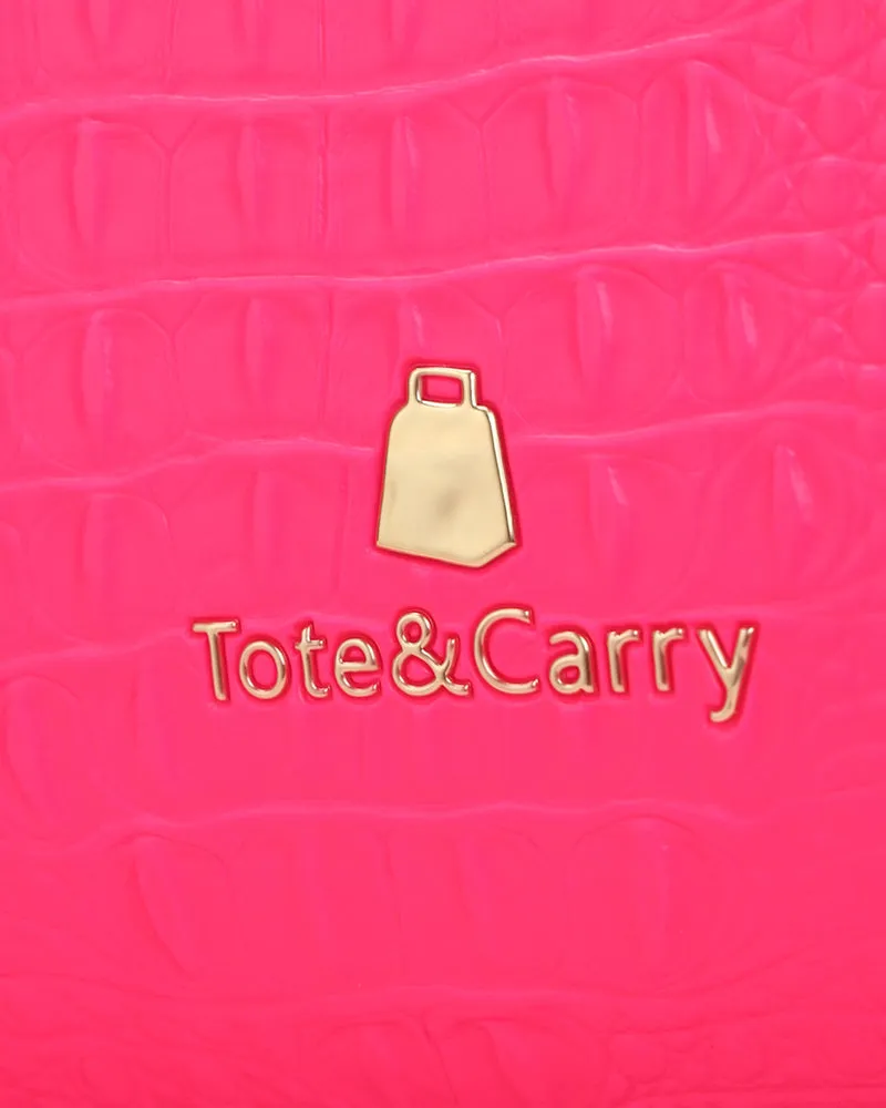 Apollo 2 Suitcase 2 Piece Set in Neon Pink