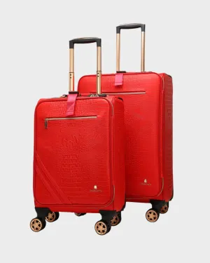Apollo 2 Suitcase 2 Piece Set in Red