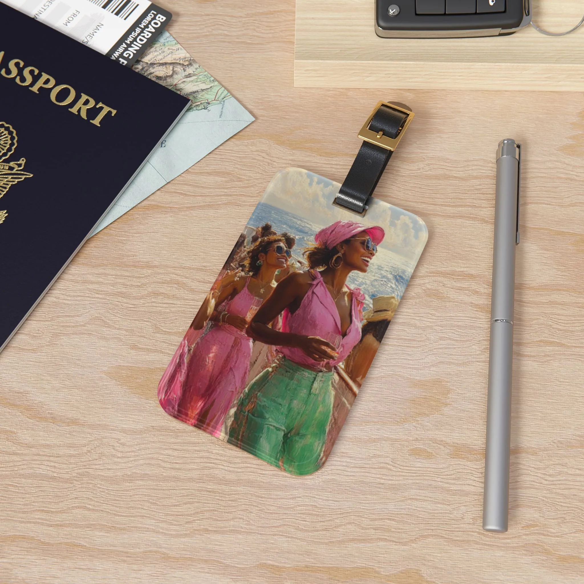 Art Voyage Sisters That Travel Luggage Tag Collection