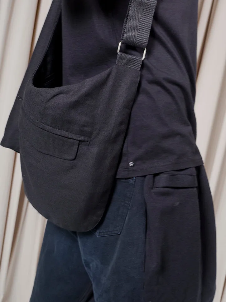 Bless/Stand Up Comedy Demimoore Bag, Black Linen