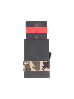 C-Secure Aluminium RFID Cardholder With Money Band Black Camo