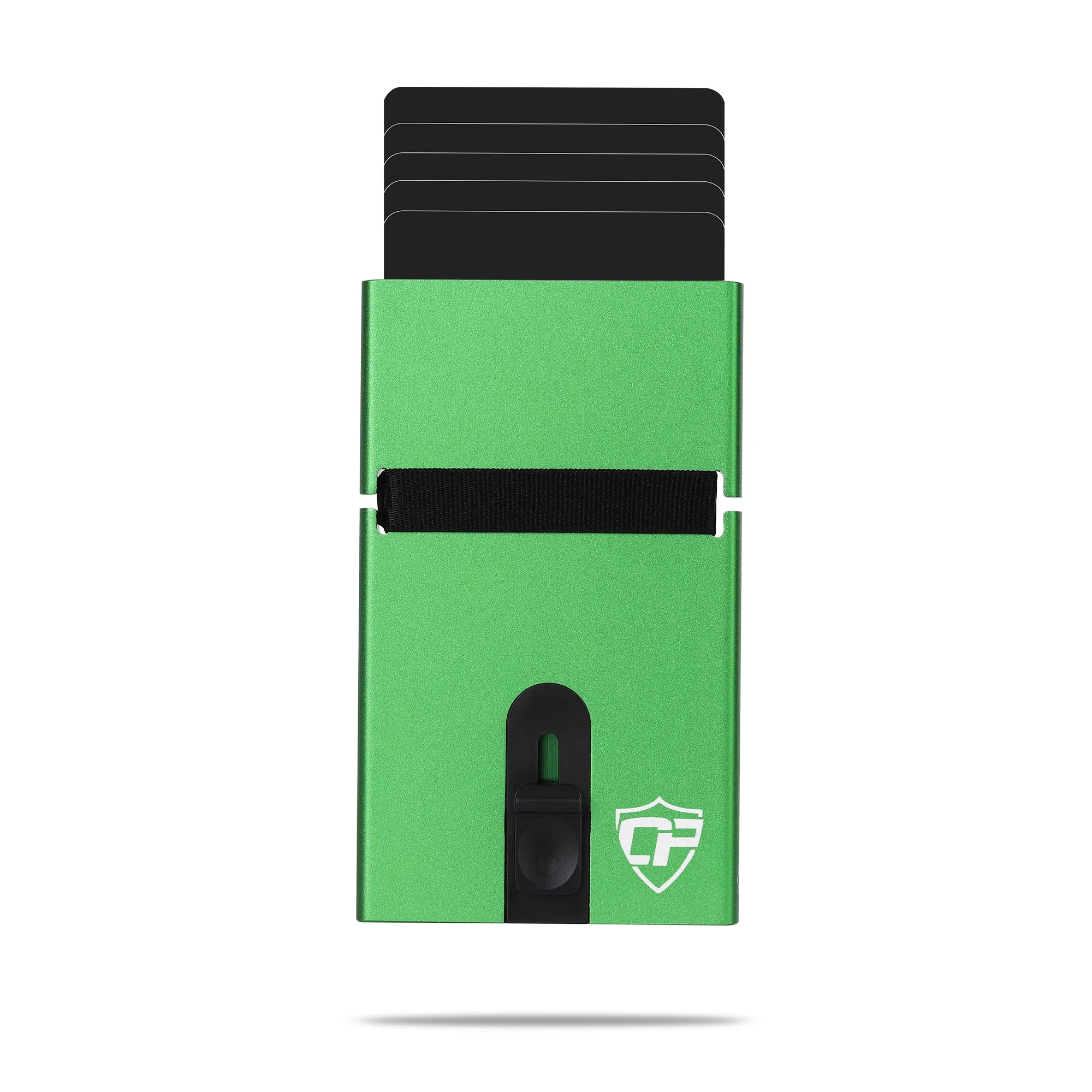 Card Blocr Metal Credit Card Holder Green Slide Wallet