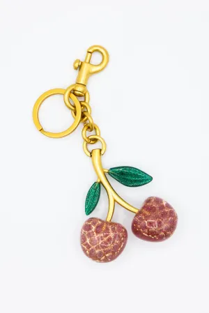 Cherry Sparkle Purse Charm in Gold | CH102