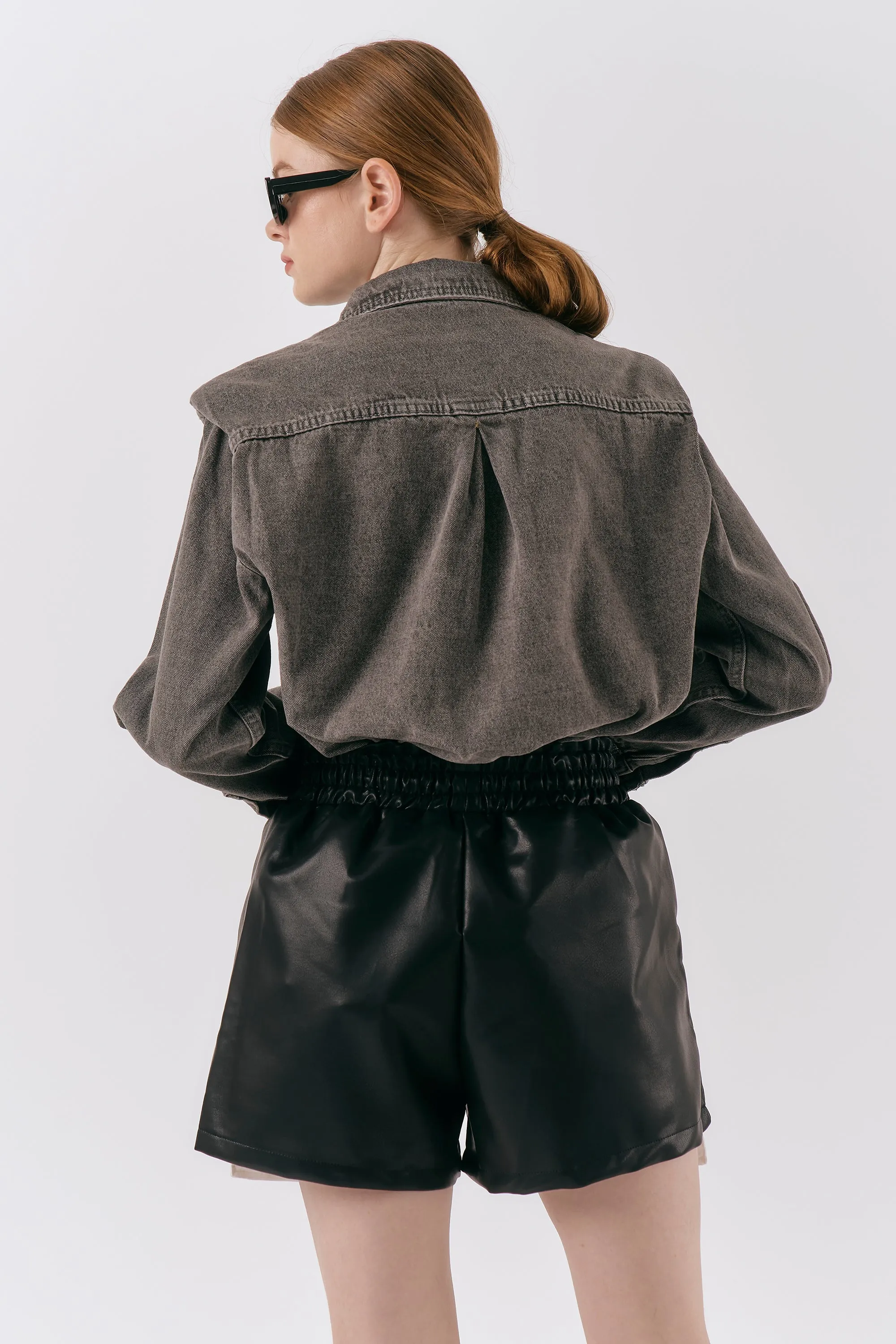 Cindy Pleather Shorts