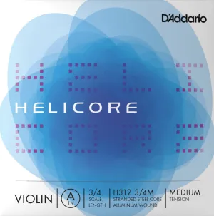 D'Addario Helicore Violin A String 3/4