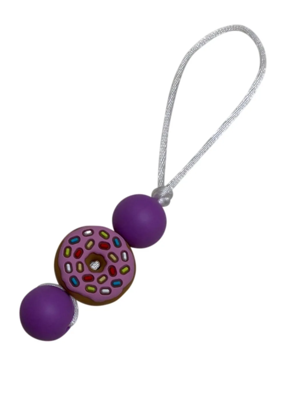 Donut zipper pull