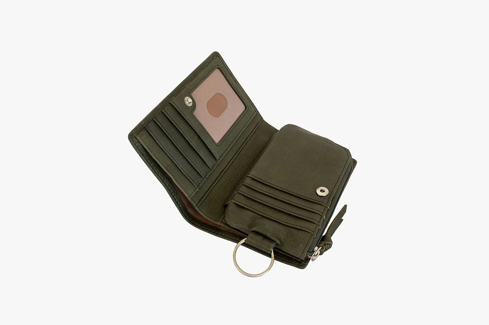 Double Snap 5" Wallet w/ Zip Pouch