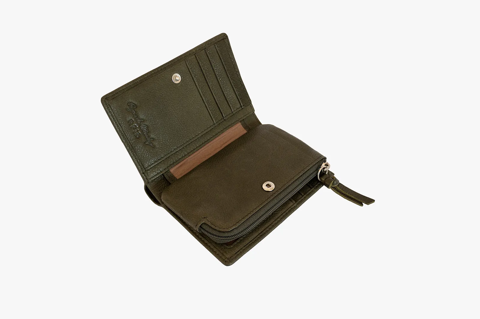 Double Snap 5" Wallet w/ Zip Pouch