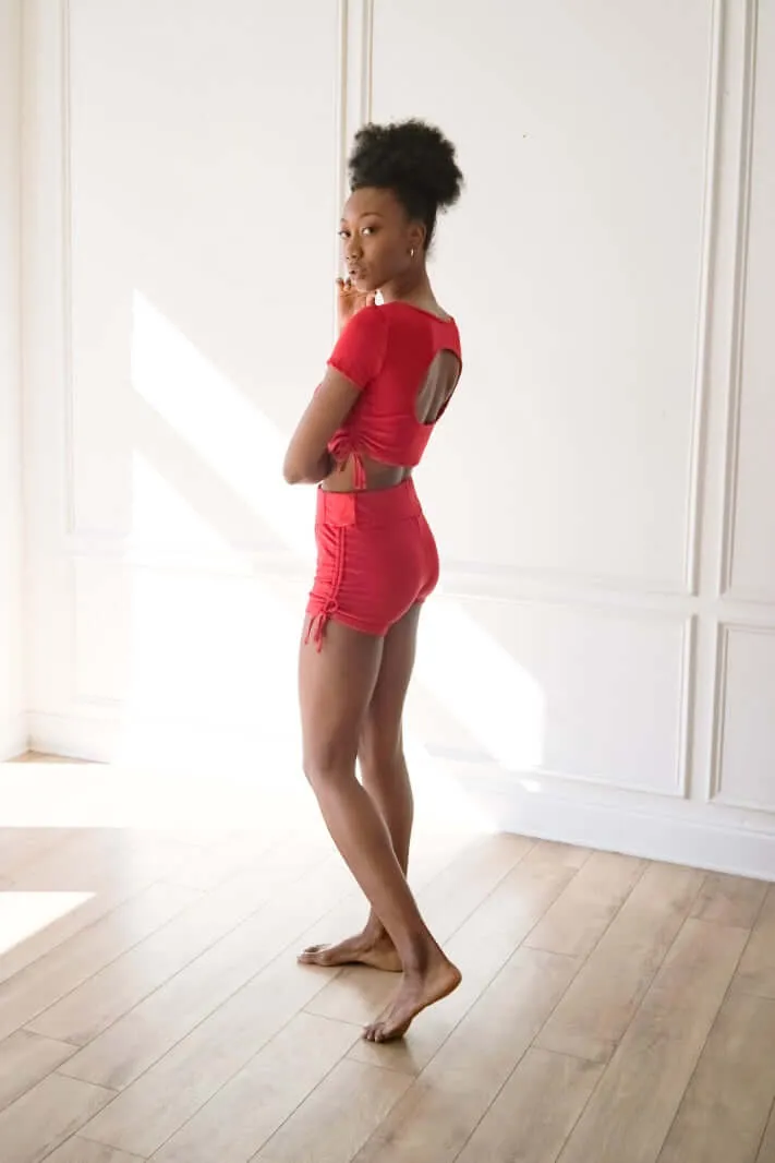 Drawstring Top & Shorts