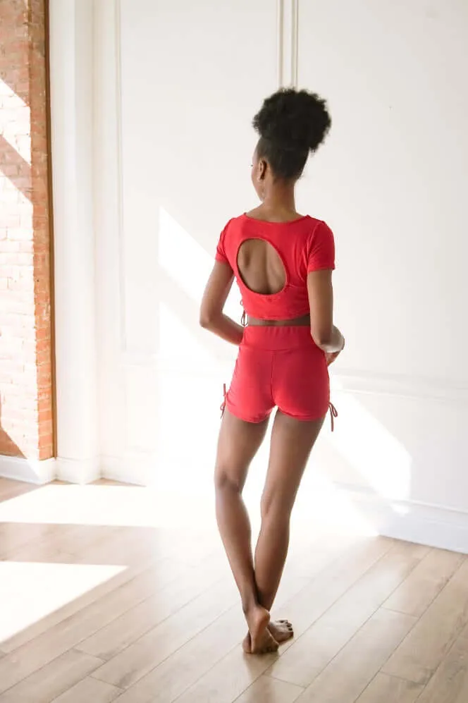 Drawstring Top & Shorts