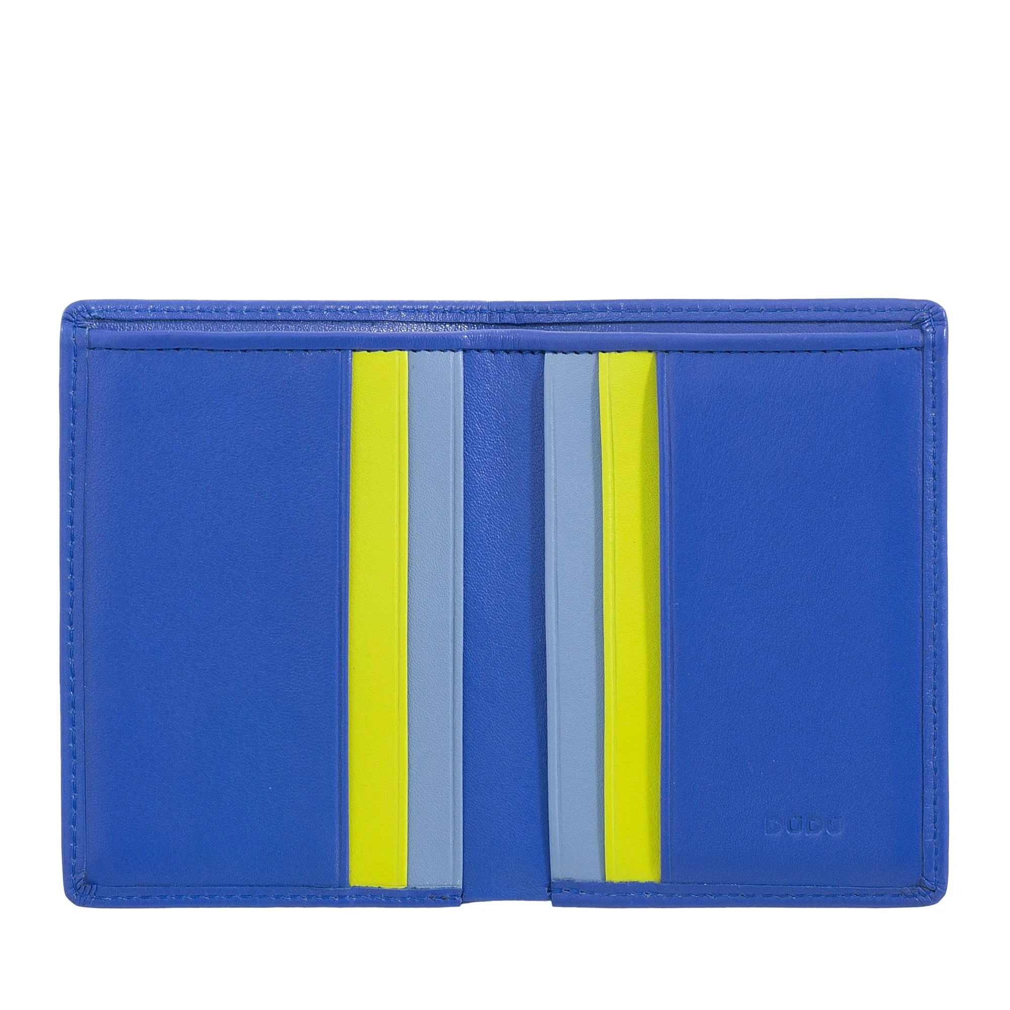 DUDU Men's Leather Wallet, Slim men's wallet with credit card holder, cash case holder, small and compact, with RFID protection