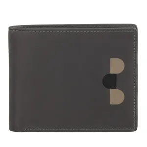 DUDU Men's Slim leather wallet with RFID Protection Credit Cards With Colored Wallet Doors