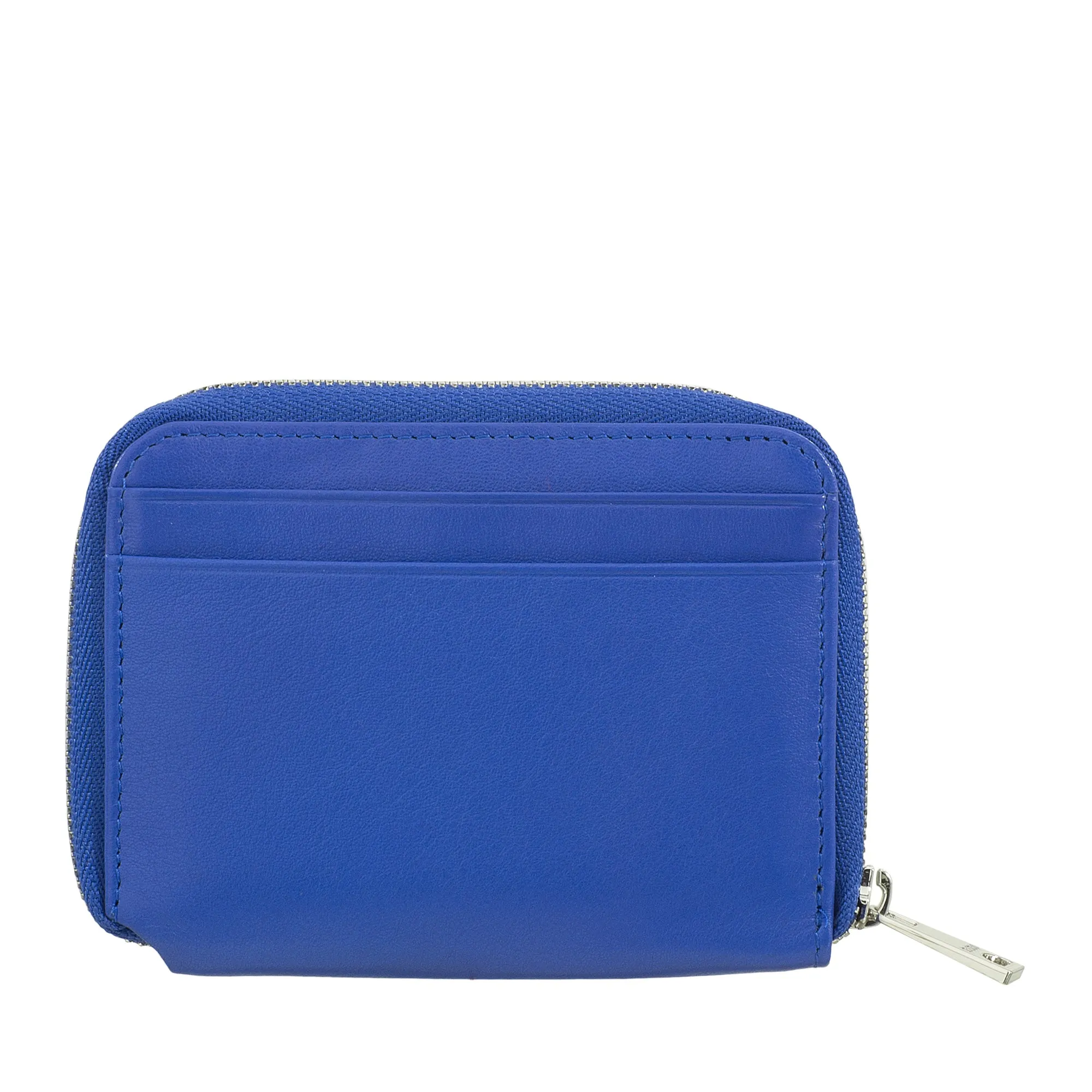 DUDU Men's Small Soft Leather Wallet with Zip, Ultra Compact Mini Wallet with zipper, Banknotes, Card holders and Cards