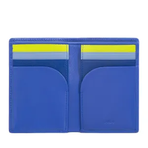 DUDU Men's Wallet in Small Leather, Compact Slim Men's Wallet with Credit Card holder, Cash banknotes holder, Door Zip, with RFID protection