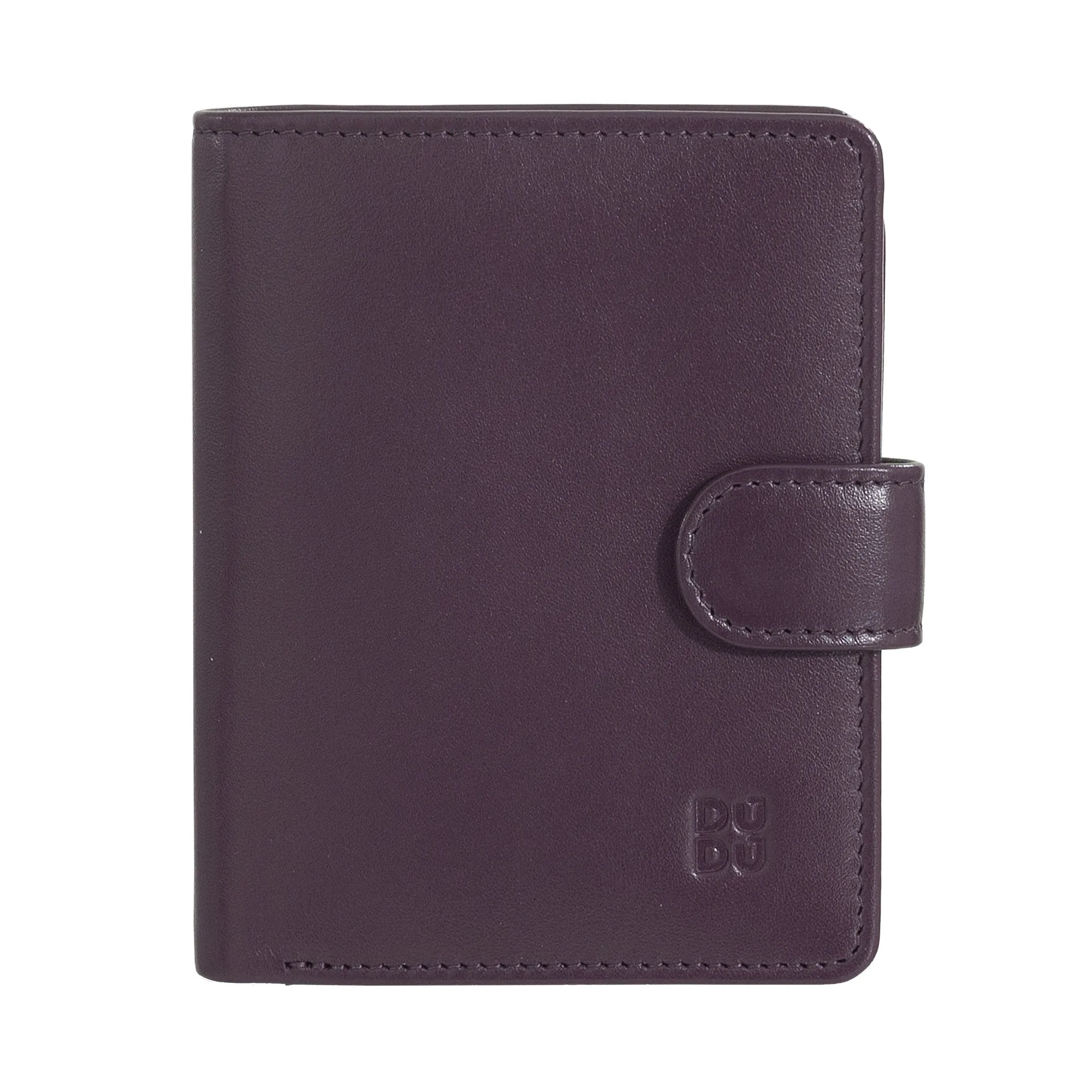 Dudu Women's Wallet in Vera Little Leather Leather Rfid Leather with Crescete Hinge Door Banknotes, External Closure