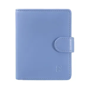 Dudu Women's Wallet in Vera Little Leather Leather Rfid Leather with Crescete Hinge Door Banknotes, External Closure