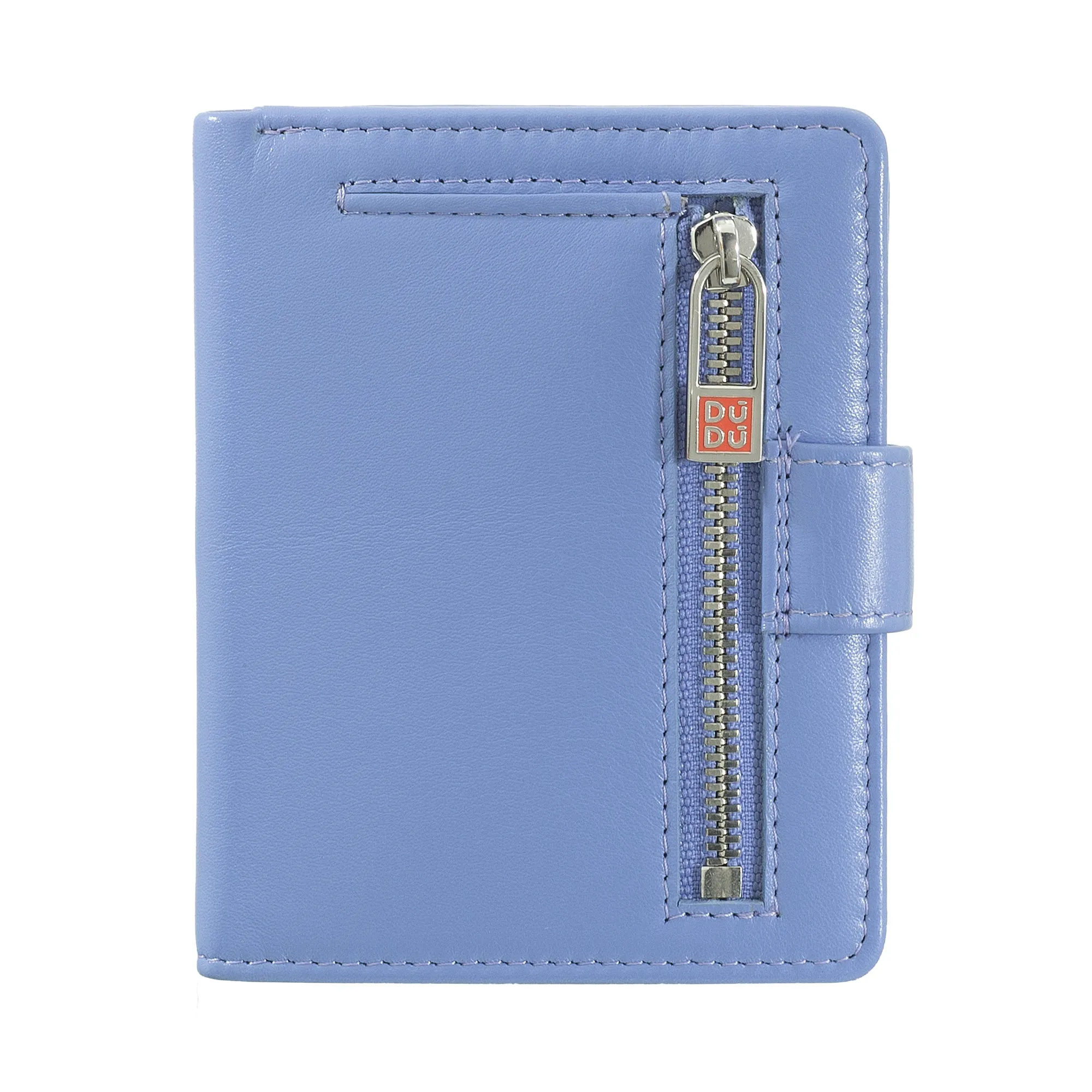 Dudu Women's Wallet in Vera Little Leather Leather Rfid Leather with Crescete Hinge Door Banknotes, External Closure