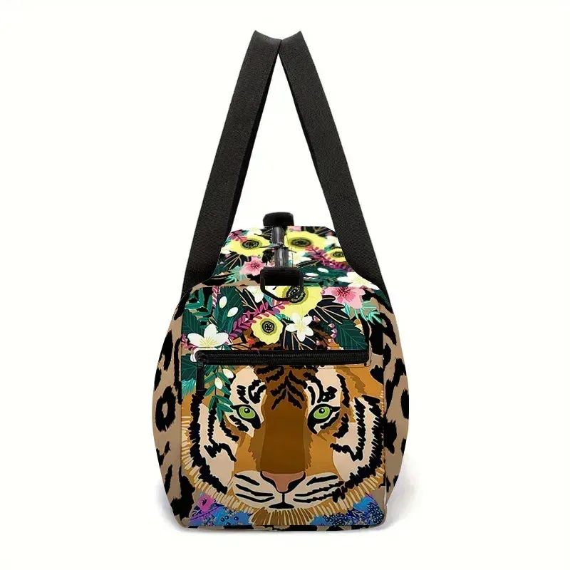 Easy to install Boy Gifts Performance-driven and Best Cartoon Large Luggage Girls 3D Fitness Tiger Leopard Duffels Travel Capacity for Bag Children for Outdoor Bag