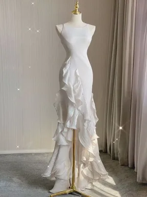 Elegant Scoop Sleeveless  Long Floor Length Prom Dress,PDS11460