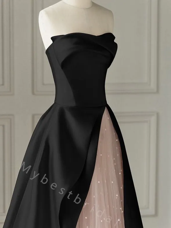 Elegant Strapless Sleeveless Mermaid Long Prom Dress,PDS11515