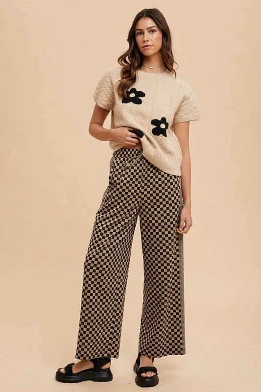 Fit Check Ready Camel Wide Leg Pants