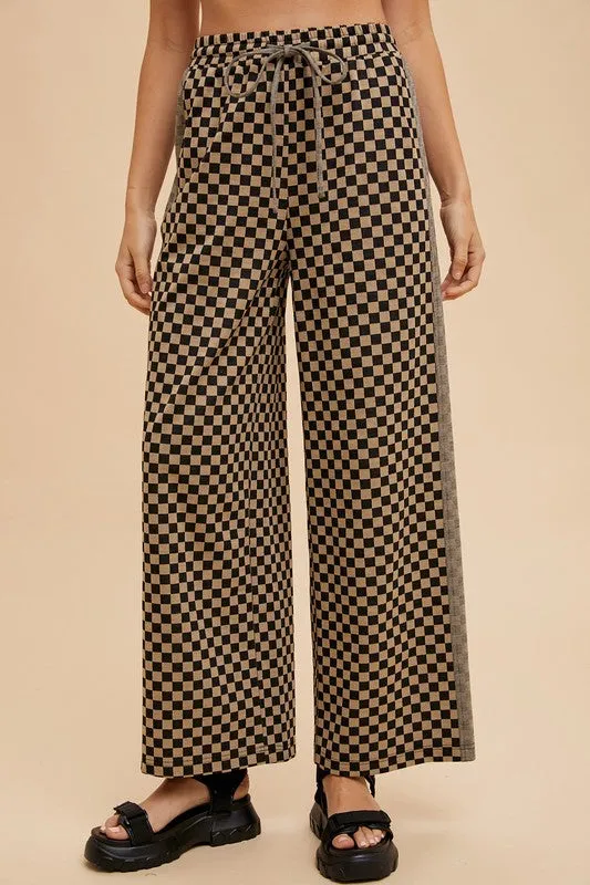 Fit Check Ready Camel Wide Leg Pants