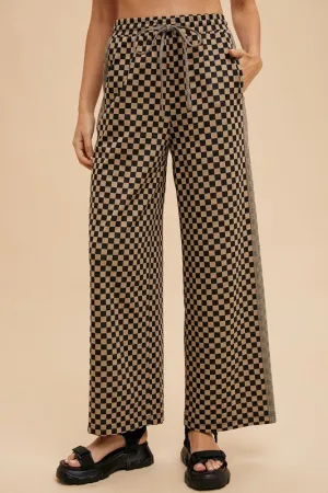 Fit Check Ready Camel Wide Leg Pants