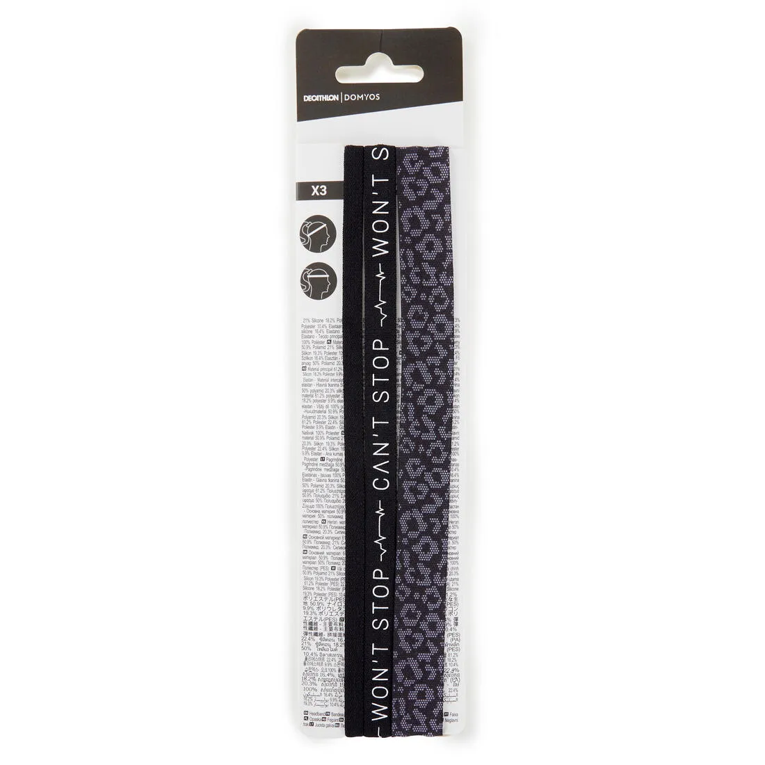 Fitness Cardio Hair Tie Tri-Pack