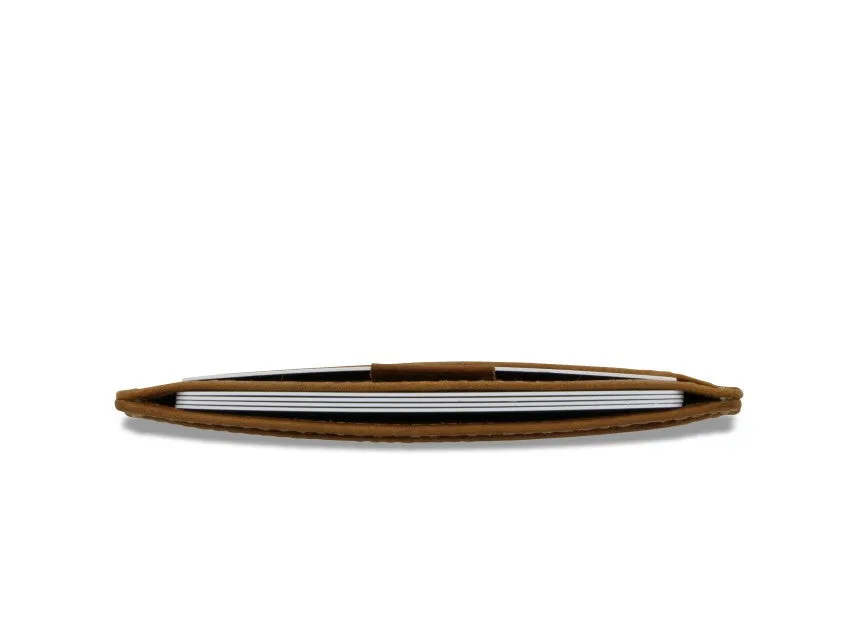 Garzini RFID Leather Card Holder Brushed