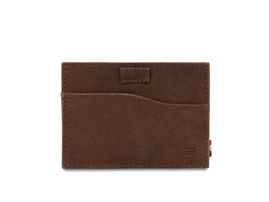 Garzini RFID Leather Card Holder Brushed