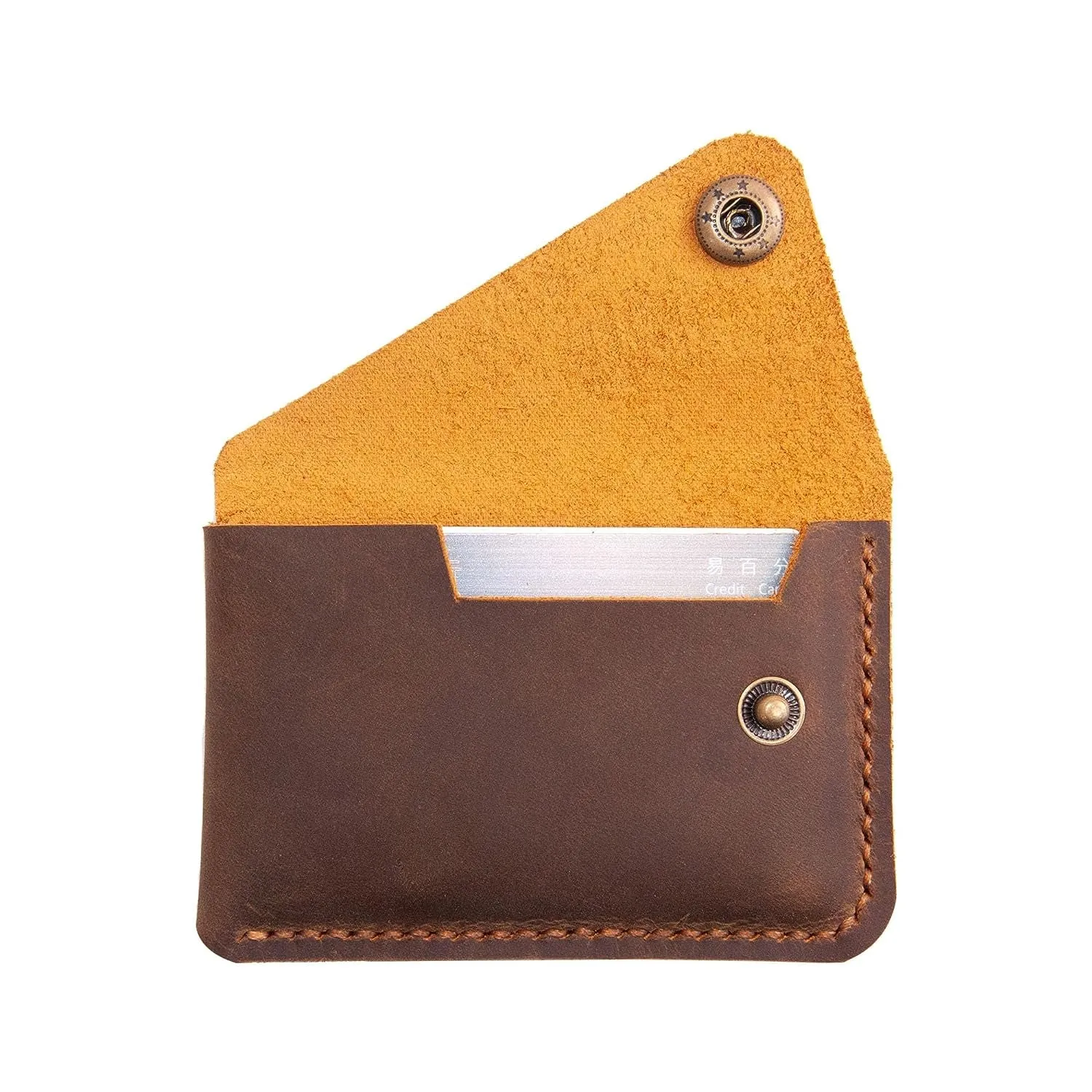 Genuine Leather Card Holder Minimalist Front Pocket Wallet