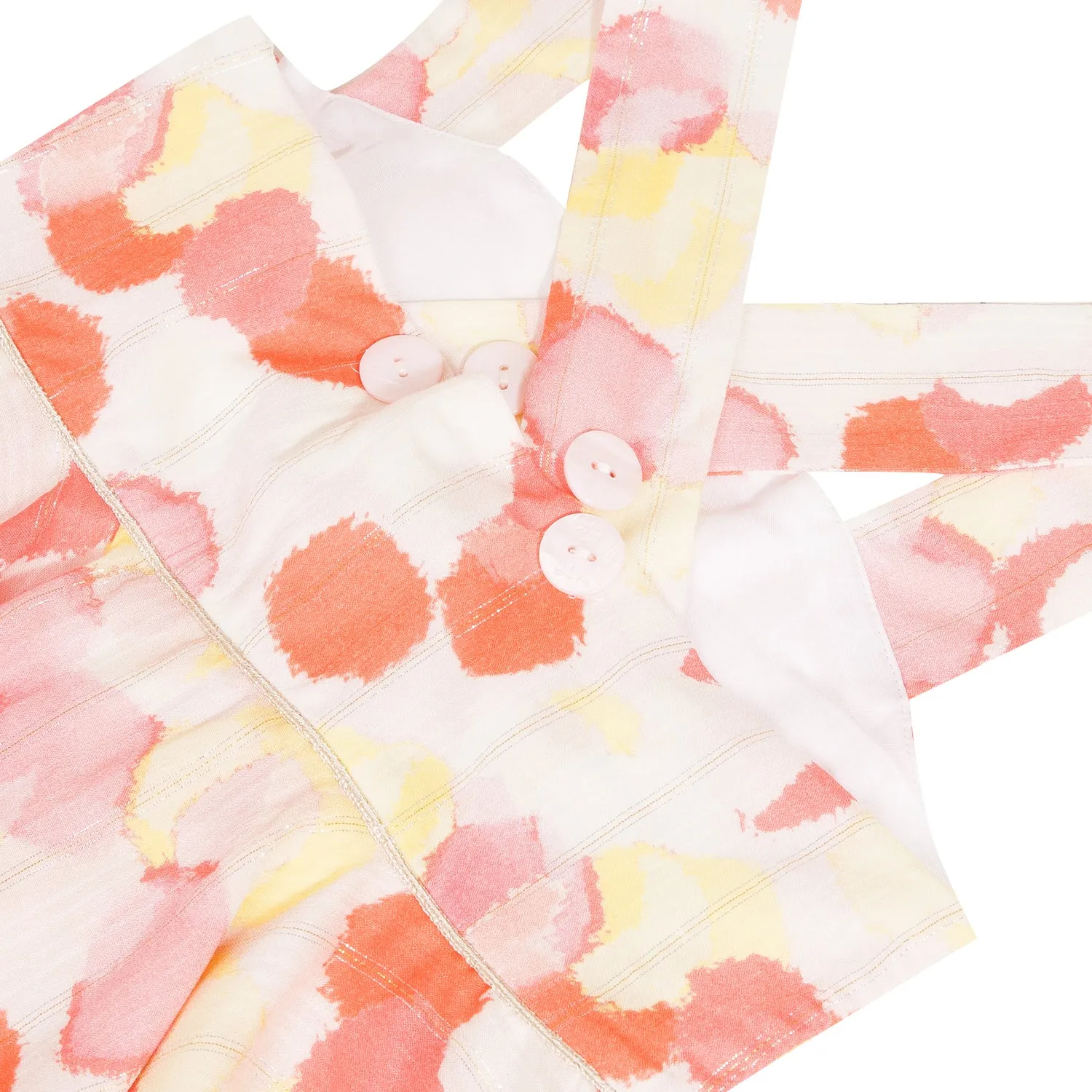 Girls Pink Viscose Dress