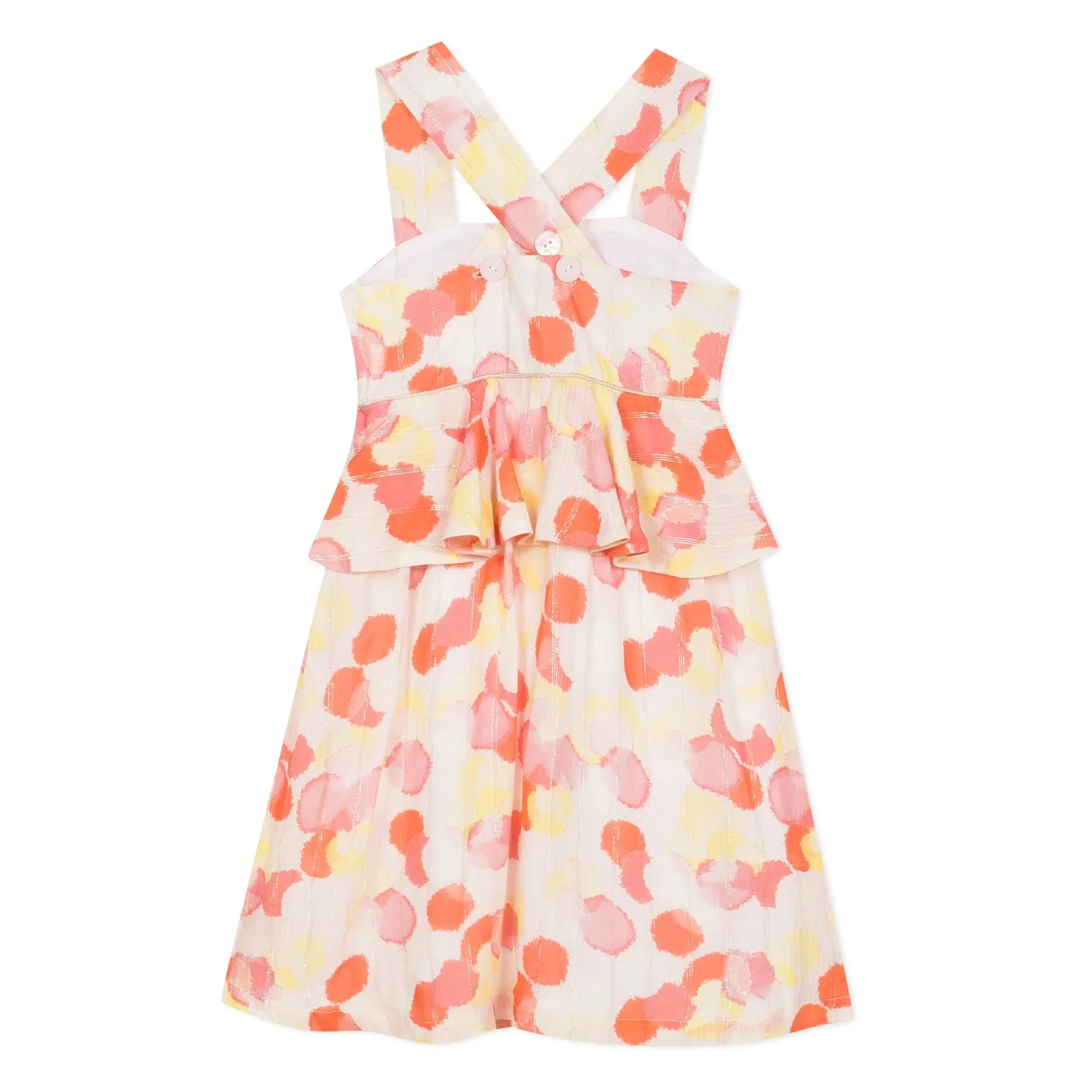 Girls Pink Viscose Dress