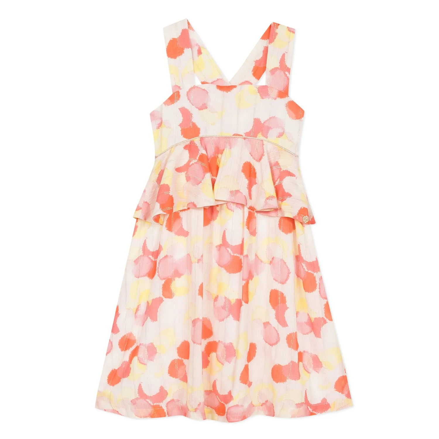 Girls Pink Viscose Dress