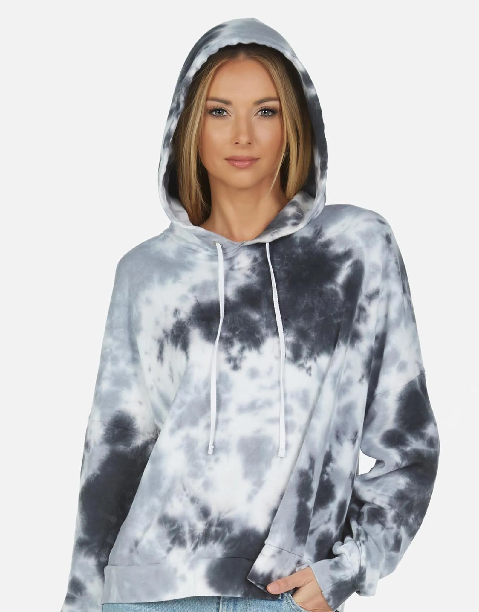 Gower LE Tie Dye Crop Hoodie