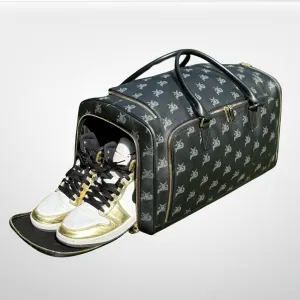 I AM - Leather Monogram Training Duffel Bag, Black by iReliev I AM - Leather Monogram Training Duffel Bag, Black by iReliev