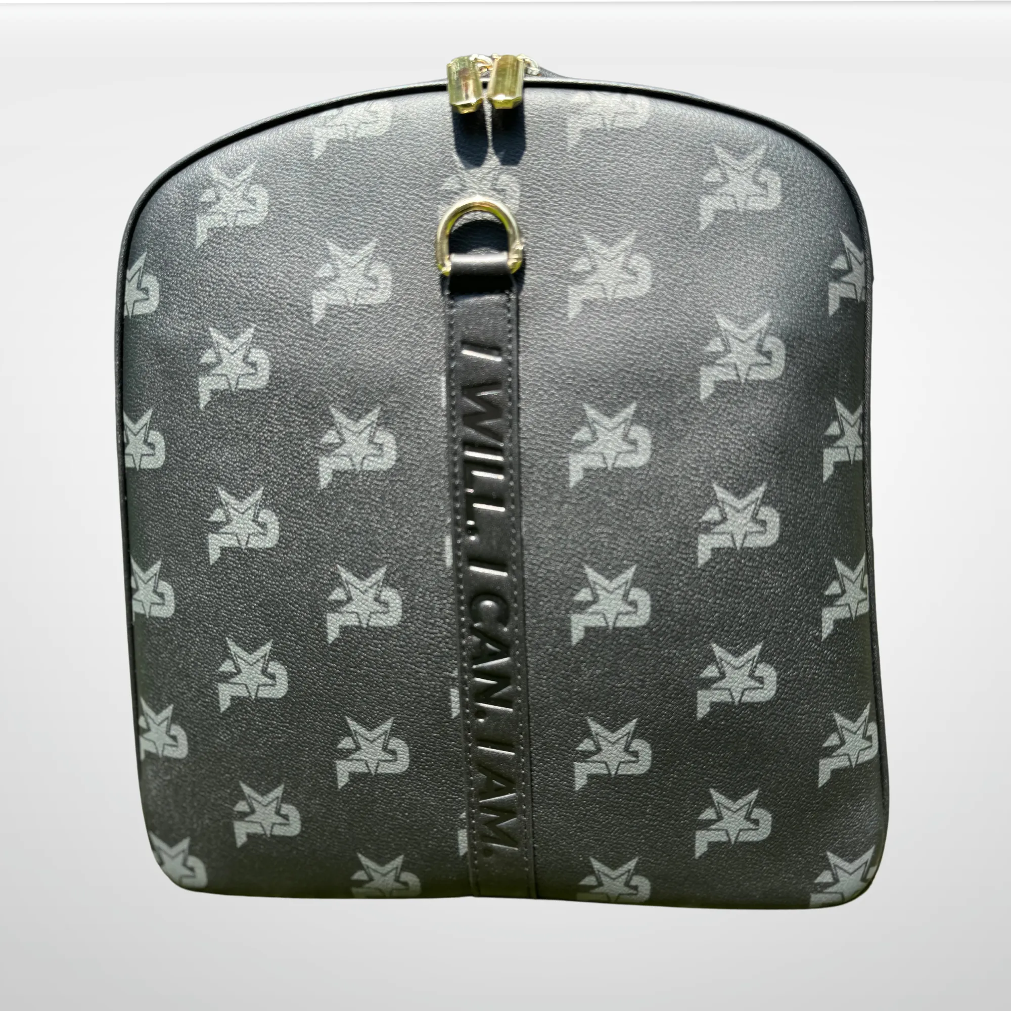 I AM - Leather Monogram Training Duffel Bag, Black by iReliev