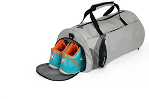 INOXTO Fitness Sport Small Gym Bag with Shoes Compartment Waterproof Travel Duffel Bag for Women and Men