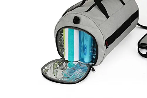 INOXTO Fitness Sport Small Gym Bag with Shoes Compartment Waterproof Travel Duffel Bag for Women and Men