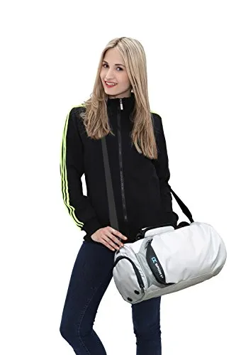 INOXTO Fitness Sport Small Gym Bag with Shoes Compartment Waterproof Travel Duffel Bag for Women and Men