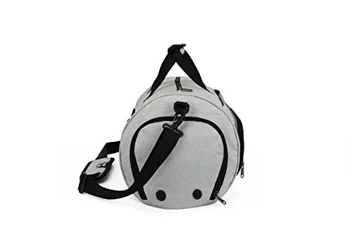 INOXTO Fitness Sport Small Gym Bag with Shoes Compartment Waterproof Travel Duffel Bag for Women and Men